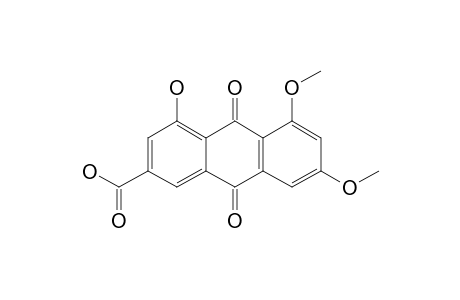 1,3-DIMETHOXY-8-HYDROXY-6-CARBOXY-9,10-ANTHRAQUINONE