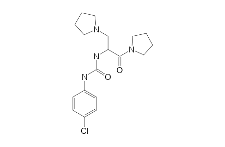 1-(4-CHLOROPHENYL)-3-[1-OXO-1,3-DI-(PYRROLIDIN-1-YL)-PROPAN-2-YL]-UREA