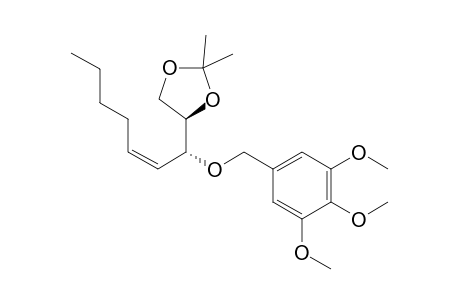 (Z)-(1R,4'R)-1-(2,2-Dimethyl-1,3-dioxolan-4-yl)-1-[(3,4,5-trimethoxybenzyl)oxy]hept-2-ene