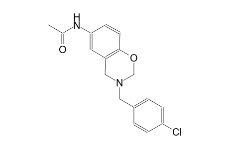 N-[3-(4-chlorobenzyl)-3,4-dihydro-2H-1,3-benzoxazin-6-yl]acetamide