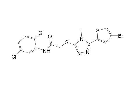 2-{[5-(4-bromo-2-thienyl)-4-methyl-4H-1,2,4-triazol-3-yl]sulfanyl}-N-(2,5-dichlorophenyl)acetamide