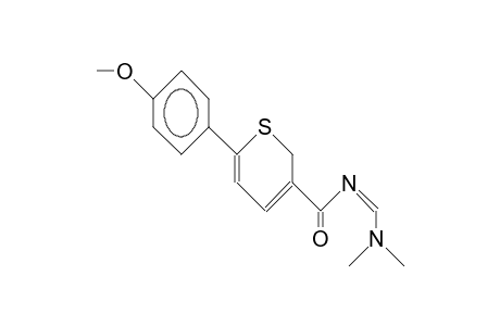 3-(N-Dimethylaminomethylene-aminocarbonyl)-6-(4-methoxy-phenyl)-2H-thiopyran