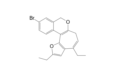 10-Bromo-2,4-diethylfuro[2',3':3,4]cyclohepta[1,2-c](6,8-H)-isochromene