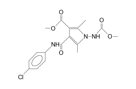 4-(4-Chloro-anilino)carbonyl-3-methoxycarbonyl-1-methoxycarbonylamino-2,5-dimethyl-pyrrole
