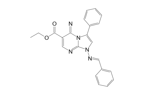 ETHYL-1-BENZYLIDENEAMINO-5-IMINO-3-PHENYL-1H-IMIDAZO-[1,2-A]-PYRIMIDINE-6-CARBOXYLATE