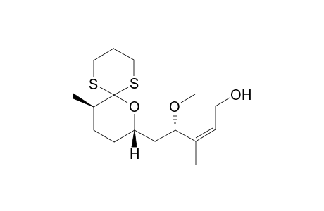 (8S,11R)-11-Methyl-8-[(2S)(3Z)-5-hydroxy-2-methoxy-3-methylpent-3-enyl]-7-oxa-1,5-dithiaspiro[5.5]undecane