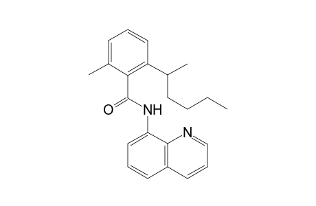 2-(hexan-2-yl)-6-methyl-N-(quinolin-8-yl)benzamide