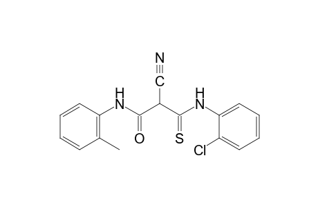 2-[(o-chlorophenyl)thiocarbamoyl]-2-cyano-o-acetotoluidide