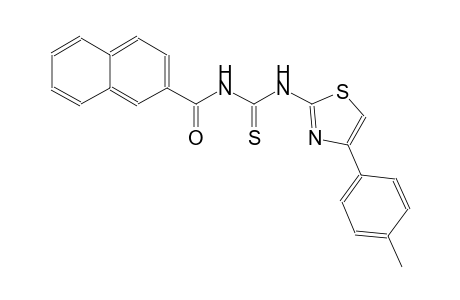 N-[4-(4-methylphenyl)-1,3-thiazol-2-yl]-N'-(2-naphthoyl)thiourea