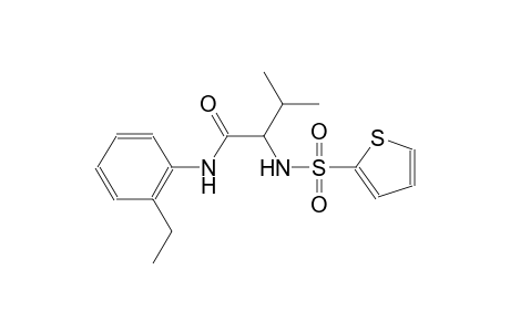 N-(2-ethylphenyl)-3-methyl-2-[(2-thienylsulfonyl)amino]butanamide