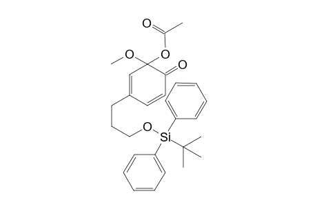 6-Methoxy-4-[3-(tert-butyldiphenyloxy)propyl]-1-oxocyclohexadien-6-ol acetate
