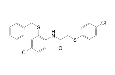 N-[2-(benzylthio)-4-chloro-phenyl]-2-[(4-chlorophenyl)thio]acetamide