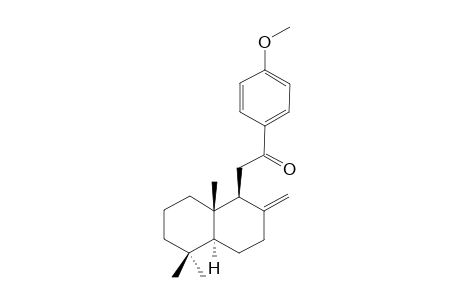 2-[(1S,4aS,8aS)-5,5,8a-trimethyl-2-methylidene-3,4,4a,6,7,8-hexahydro-1H-naphthalen-1-yl]-1-(4-methoxyphenyl)ethanone