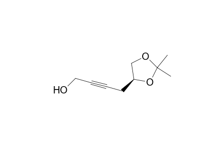 2-Butyn-1-ol, 4-(2,2-dimethyl-1,3-dioxolan-4-yl)-, (S)-