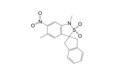 1,3-Dihydro-1,5-dimethyl-6-nitro-2,1-benzisothiazole-3-spiro[2'-indan] - 2,2-dioxide]