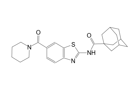 N-[6-(1-piperidinylcarbonyl)-1,3-benzothiazol-2-yl]-1-adamantanecarboxamide