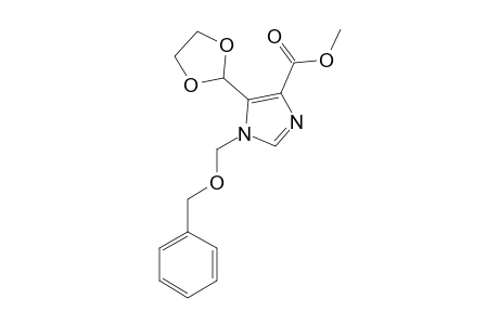 METHYL-1-[(BENZYLOXY)-METHYL]-5-(1,3-DIOXOLAN-2-YL)-IMIDAZOLE-4-CARBOXYLATE