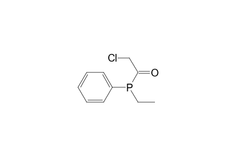 2-Chloranyl-1-[ethyl(phenyl)phosphanyl]ethanone
