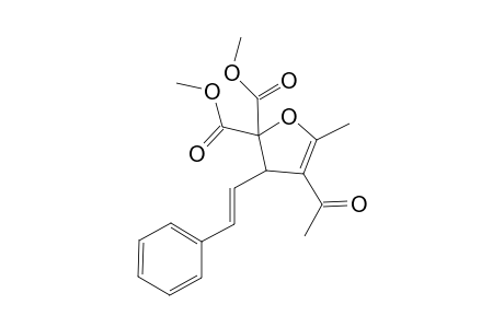Dimethyl 4-Acetyl-5-methyl-3-[(E)-2-phenylethenyl]furan-2,2(3H)-dicarboxylate