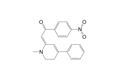 Ethanone, 2-(1,2,5,6-tetrahydro-1-methyl-4-phenyl-2-pyridylidene)-1-(4-nitrophenyl)-