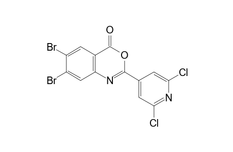 6,7-DIBROMO-2-(2,6-DICHLORO-4-PYRIDYL)-4H-3,1-BENZOXAZIN-4-ONE
