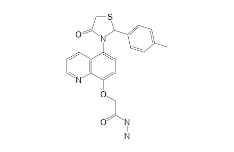 2-[[5-[4-OXO-2-(PARA-TOLYL)-THIAZOLIDIN-3-YL]-QUINOLIN-8-YL]-OXY]-ACETOHYDRAZIDE