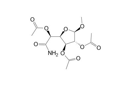 .beta.-D-Glucofuranosiduronamide, methyl, 2,3,5-triacetate