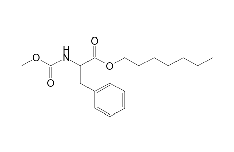 l-Phenylalanine, N-methoxycarbonyl-, heptyl ester