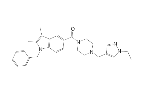 1H-indole, 5-[[4-[(1-ethyl-1H-pyrazol-4-yl)methyl]-1-piperazinyl]carbonyl]-2,3-dimethyl-1-(phenylmethyl)-