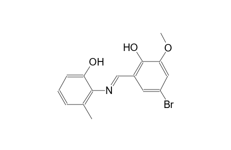 phenol, 4-bromo-2-[(E)-[(2-hydroxy-6-methylphenyl)imino]methyl]-6-methoxy-