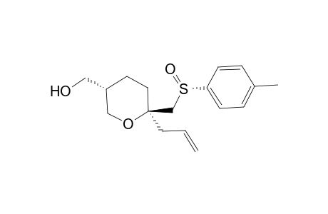 (2R,5S,Rs)-2-Allyl-5-hydroxymethyl-2-(p-toluenesulfinylmethyl)tetrahydropyran