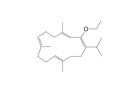 (1Z,3E,7E,11E)-2-ethoxy-1-isopropyl-4,8,12-trimethyl-cyclotetradeca-1,3,7,11-tetraene