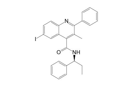 6-Iodo-3-methyl-2-phenyl-N-[(S)-1-phenylpropyl]quinoline-4-carboxamide