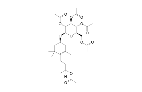 1R-4-(3S-3-HYDROXYBUTYL)-3,5,5-TRIMETHYLCYCLOHEX-3-ENYL-BETA-D-GLUCOPYRANOSIDE-PERACETYLATED