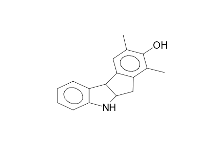 2,4-dimethyl-3-hydroxy-5H,7H-5a,10b-dihydroindeno[2,1-b]indole