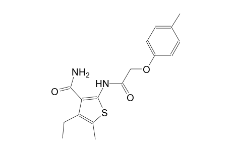 4-ethyl-5-methyl-2-{[(4-methylphenoxy)acetyl]amino}-3-thiophenecarboxamide