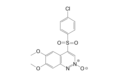 4-[(p-CHLOROPHENYL)SULFONYL]-6,7-DIMETHOXYCINNOLINE, 2-OXIDE