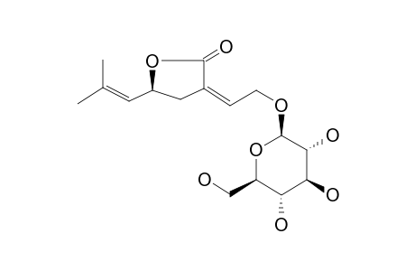 SIBISKOSIDE;1-O-BETA-D-GLUCOPYRANOSYL-GERANIOL-5,10-OLIDE