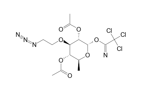 3-O-(2-AZIDOETHYL)-2,4-DI-O-ACETYL-6-DEOXY-D-GLUCOPYRANOSYL-TRICHLOROACETIMIDATE