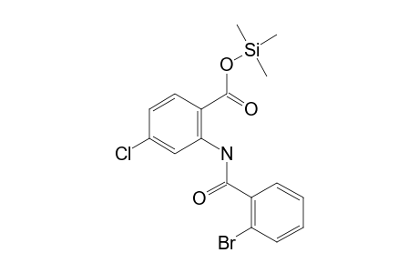 2-[(2-Bromobenzoyl)amino]-4-chlorobenzoic acid, 1tms derivative