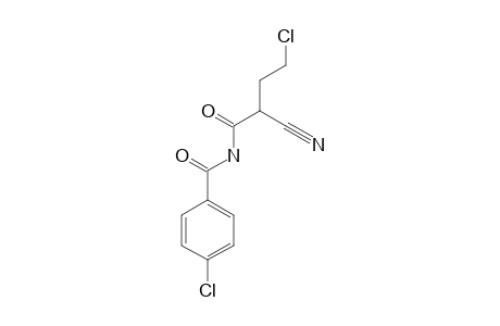 4-CHLORO-N-(4-CHLOROBENZOYL)-2-CYANOBUTANAMIDE
