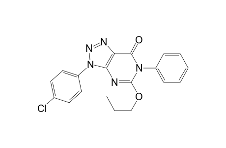 3-(4-Chlorophenyl)-6-phenyl-5-(n-propoxy)-3,6-dihydro-7H-1,2,3-triazolo[4,5-d]pyrimidin-7-one