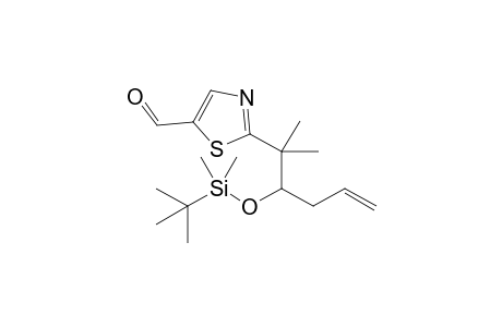 2-{2-[(tert-Butyldimethylsilyl)oxy]-1,1-dimethylpent-4-enyl}thiazole-5-carbaldehyde