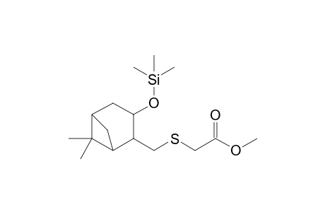 Methyl 4-(6,6-dimethyl-3-trimethylsilyloxybicyclo[3.1.1]hept-2-yl)-3-thiabutanoate