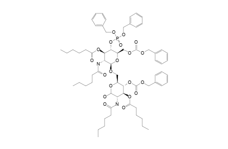 4-O-(BENZYLOXYCARBONYL)-6-O-[6-O-(BENZYLOXYCARBONYL)-4-O-[BIS-(BENZYLOXY)-PHOSPHORYL]-2-DEOXY-3-O-HEXANOYL-2-(HEXANOYLAMINO)-BETA-D-GLUCOPYRANOSYL]-2-DEOXY-3-O