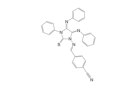 1-(4-CYANOBENZYLIDENAMINO)-2-THIOXO-3-PHENYL-4,5-BIS-(PHENYLIMINO)-IMIDAZOLIDINE