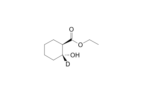 Ethyl (cis)-2-hydroxy-2-deutericyclohexane-1-carboxylate