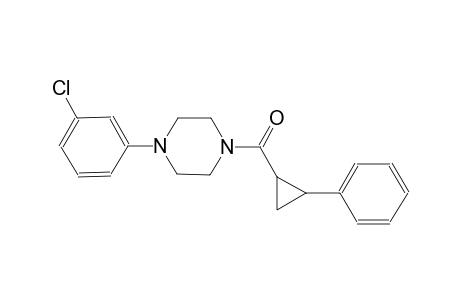 1-(3-chlorophenyl)-4-[(2-phenylcyclopropyl)carbonyl]piperazine