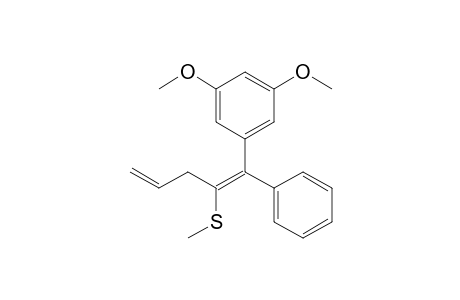 1,3-Dimethoxy-5-[(1E)-2-(methylthio)-1-phenylpenta-1,4-dienyl]benzene