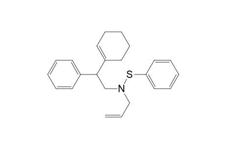 N-Allyl-N-(benzenesulfenyl)-2-(cyclohexen-1-yl)-2-phenylethylamine